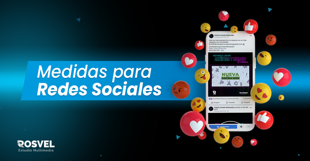 Medidas para redes sociales
