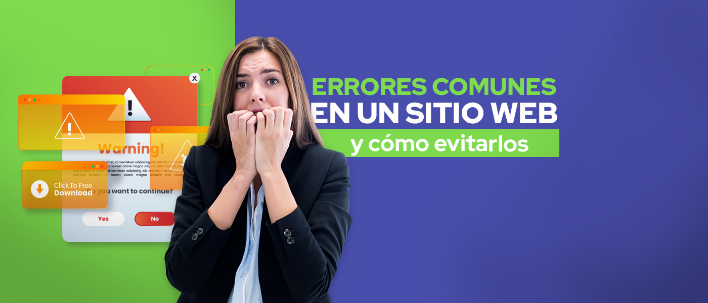 Errores comunes en un sitio web y como evitarlos